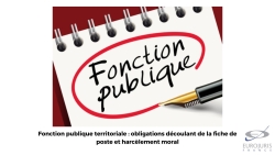 Fonction publique territoriale